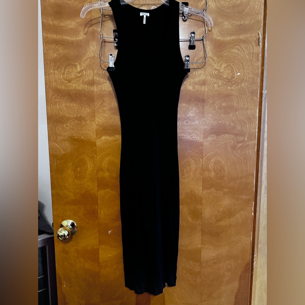 New super soft black splendid ribbed knit tank dress xs